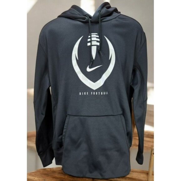 Nike Football Dri-Fit Pullover Hoodie Large Black New NWOT - Picture 1 of 8